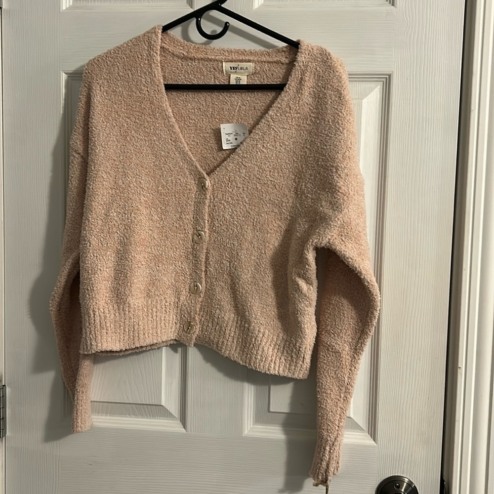 Pink button up long sleeve